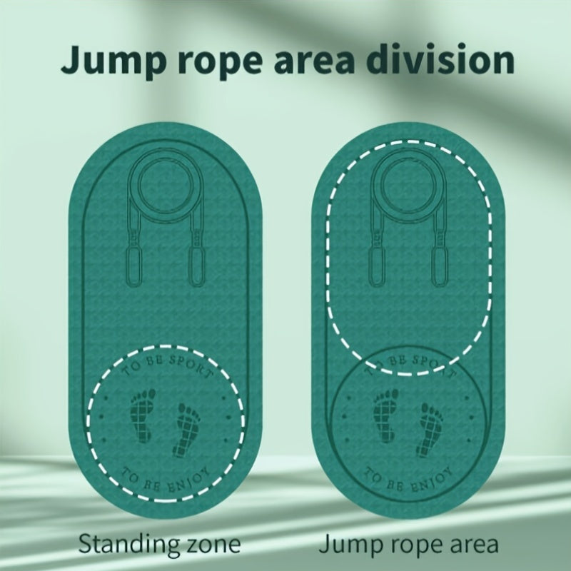 Tapis de corde à sauter double face antidérapant : absorption des chocs souple et isolation phonique pour entraînement à domicile.