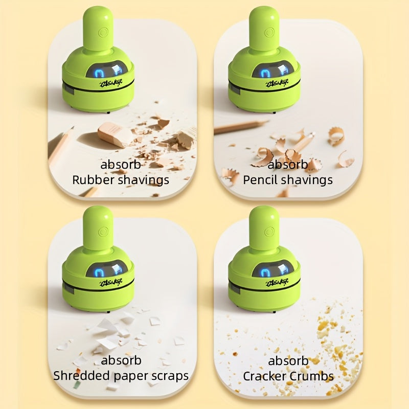 Mini aspirateur de bureau portable – Nettoyeur clavier et surface.