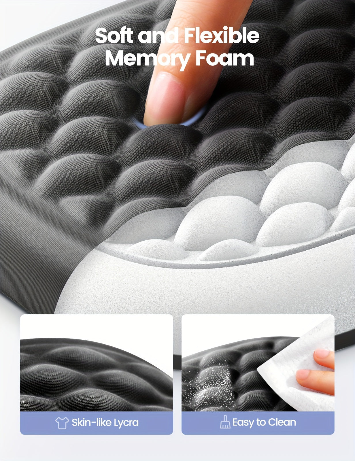 Repose-coude ergonomique en mousse.