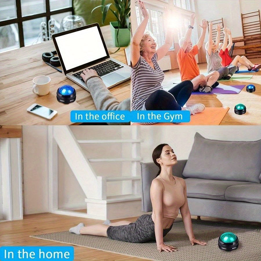 Boule de massage circulaire pour automassage.