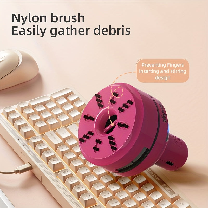 Mini aspirateur de bureau portable – Nettoyeur clavier et surface.