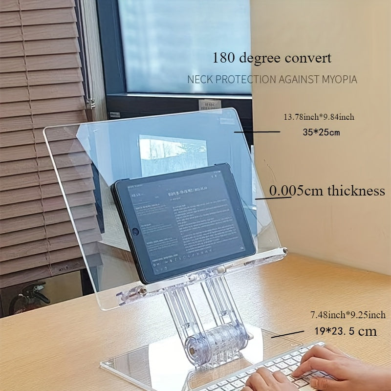 Support de lecture tablette, livres, Ipad rétractable transparent