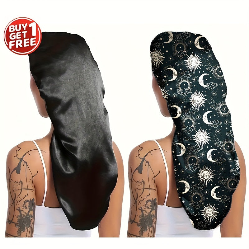 Bonnet de nuit satin (2 pièces)