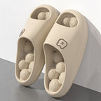 Chaussons d’intérieur semelle épaisse avec effet massage.