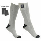 Chaussettes chauffantes d’hiver rechargeables avec boîtier de batterie