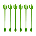 Lot de 6 agitateurs de préparation cosmétique.