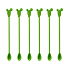 Lot de 6 agitateurs de préparation cosmétique.