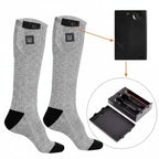 Chaussettes chauffantes d’hiver rechargeables avec boîtier de batterie