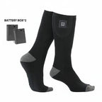 Chaussettes chauffantes d’hiver rechargeables avec boîtier de batterie