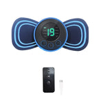 Mini masseur cervical – Patch de massage électronique à impulsions, réglage avec affichage digital.