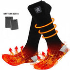 Chaussettes chauffantes d’hiver rechargeables avec boîtier de batterie