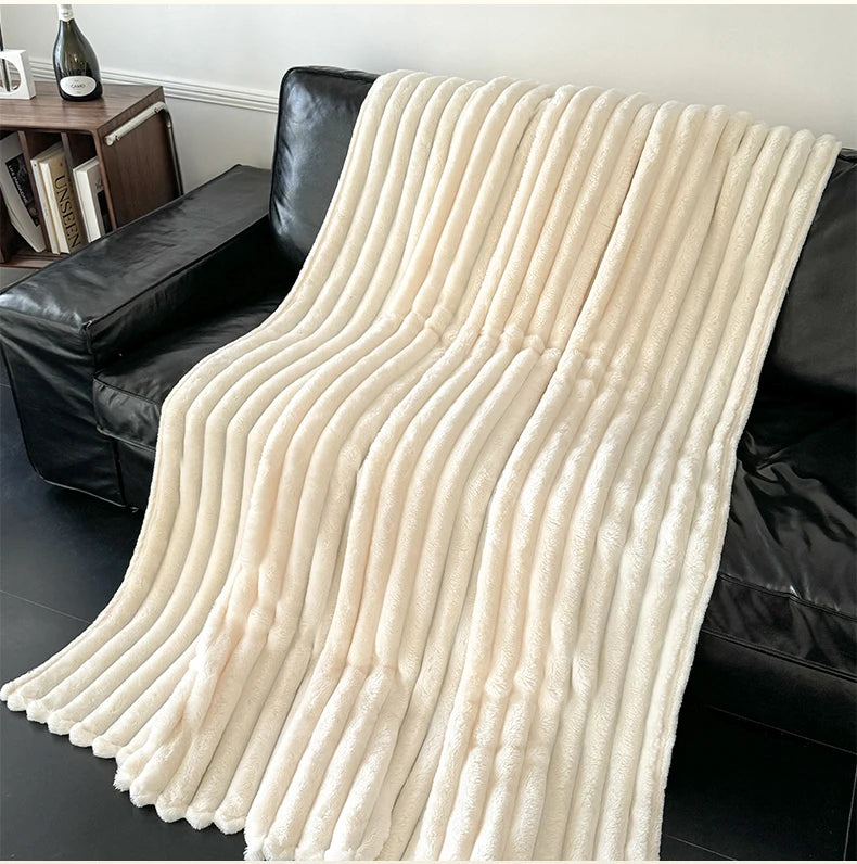 Couverture chaude en flanelle corail 200x230cm