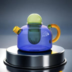 Théière en verre  borosilicate résistante à la chaleur.