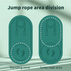 Tapis de corde à sauter double face antidérapant : absorption des chocs souple et isolation phonique pour entraînement à domicile.