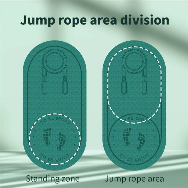 Tapis de corde à sauter double face antidérapant : absorption des chocs souple et isolation phonique pour entraînement à domicile.
