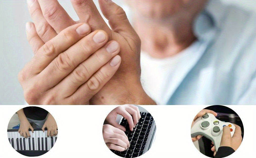 Masseuse d’acupression 2-en-1 pour doigts rotation 360°