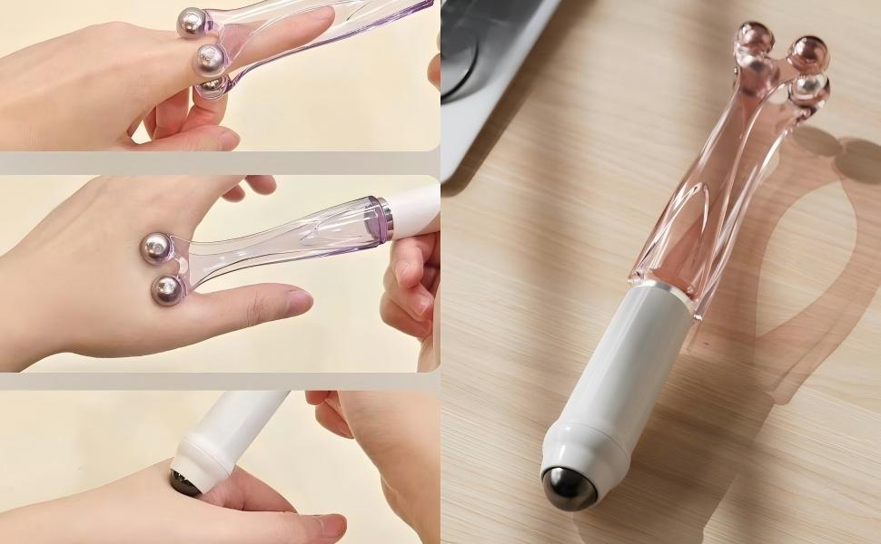 Masseuse d’acupression 2-en-1 pour doigts rotation 360°