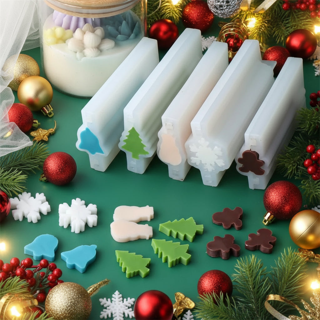 Moule de noël pour fabrication de savon DIY, résine et art.